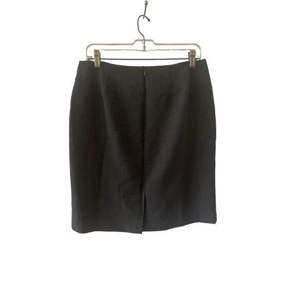 Vintage Requirements Misses Size 12 Gray Windowpane Check A-Line Skirt - Picture 2 of 8